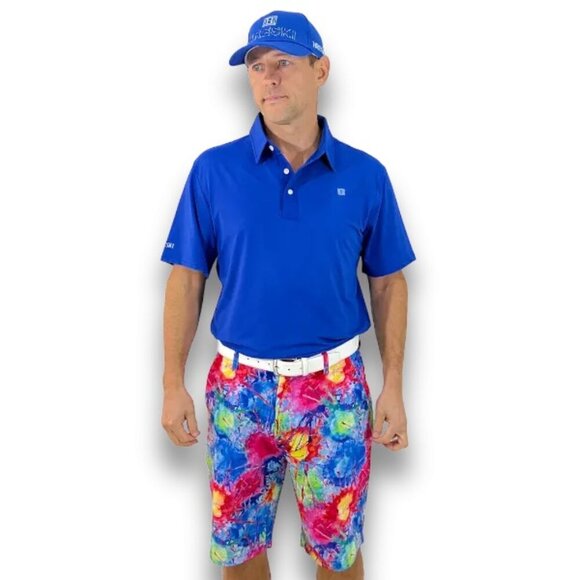 Hreski Men's Golf Shorts Size 40 Psycho Explosion Stretch Flex Waist Dry-FIT - Picture 3 of 9